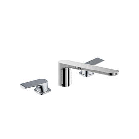 Discover the Wall Mounted Two Handle Brushed Nickel Bath Faucet