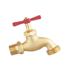 BibcockBrass Red handle High quality 1/2',3/4' Basin Faucet  F1254CF