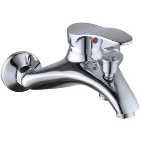 Two handle hot/cold water wall-mounted bathtub shower mixer faucet UN 20463